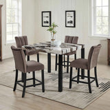 Vega 5-Piece Faux Marble Dining Set | Tampa, Orlando & Fort Myers Store